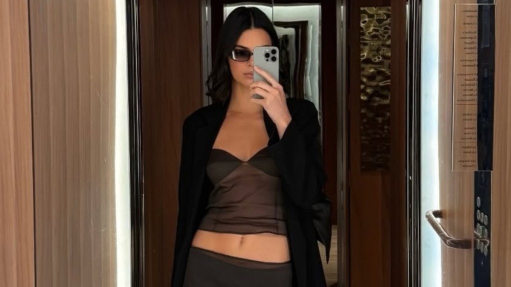 Kendall Jenner Looks 'Stunning' In Sheer Top Look