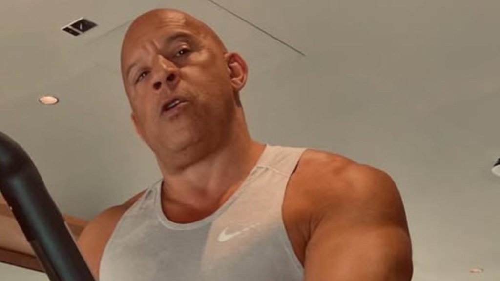 Vin Diesel’s Sleeveless Style Puts Powerful Biceps on Display