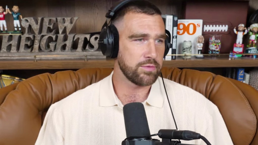 Travis Kelce 'Terrified' of Dad Hearing Taylor Swift's Song About His 'Wood'