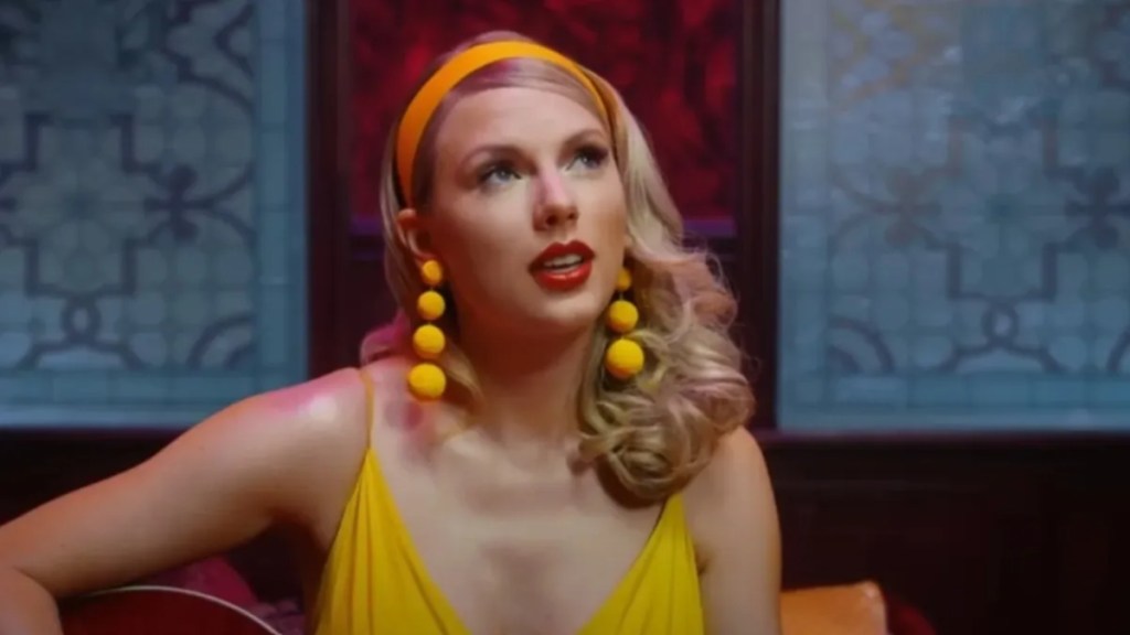 Taylor Swift Opts for Red Turtleneck for Travis Kelce's Game