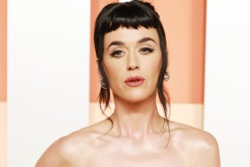 Katy Perry Wows Fans in Red Backless Dress