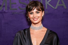 Taylor Hill Turns Heads in Bejeweled Backless Dress