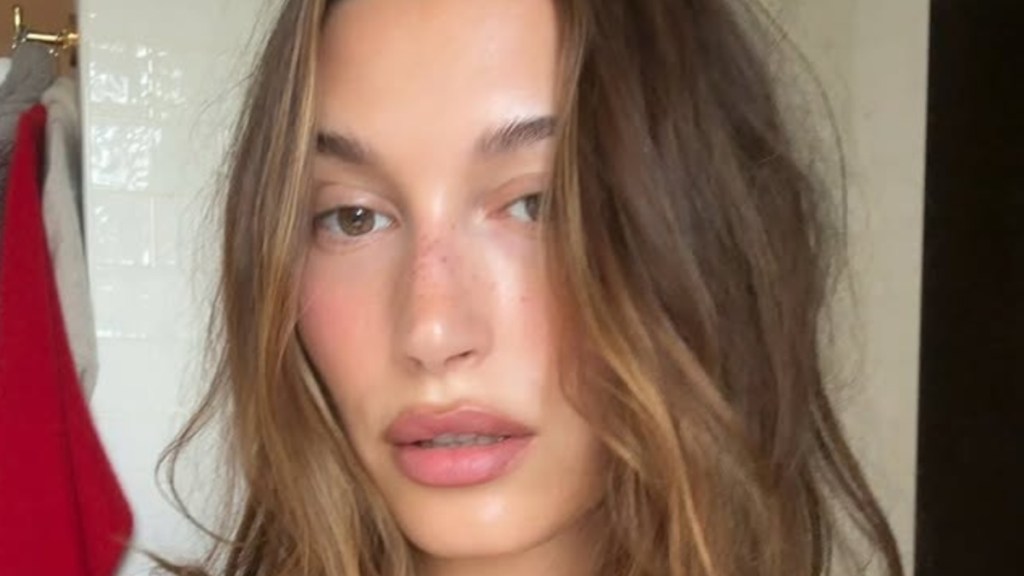 Hailey Bieber Shows Middle Finger in New Selfie
