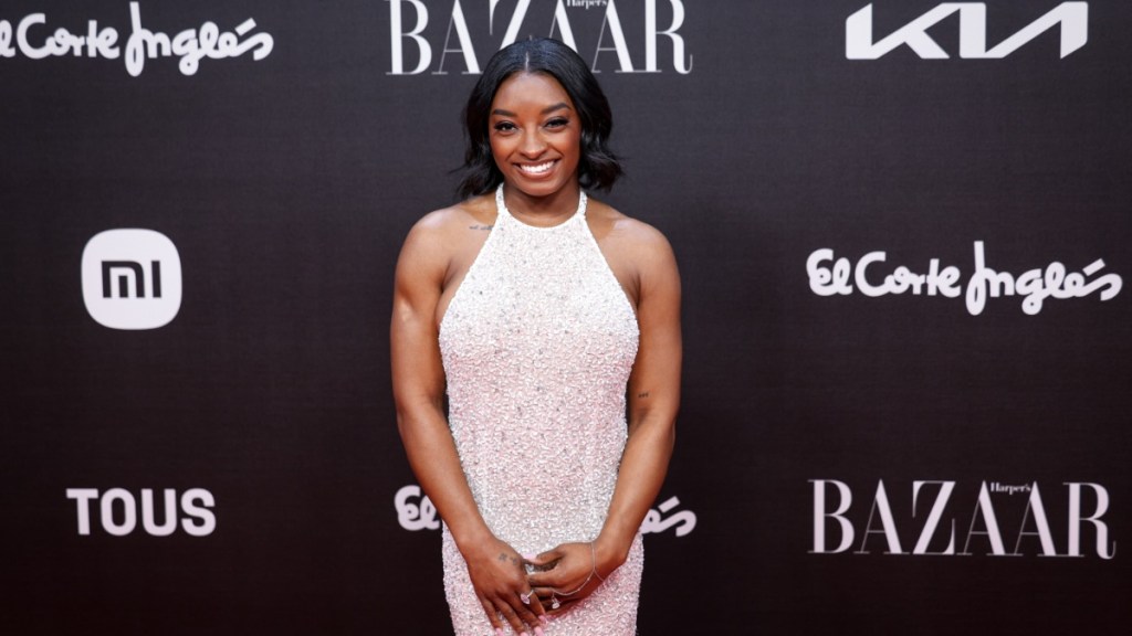 Simone Biles Turns Head in Jaw-Dropping Backless Dress