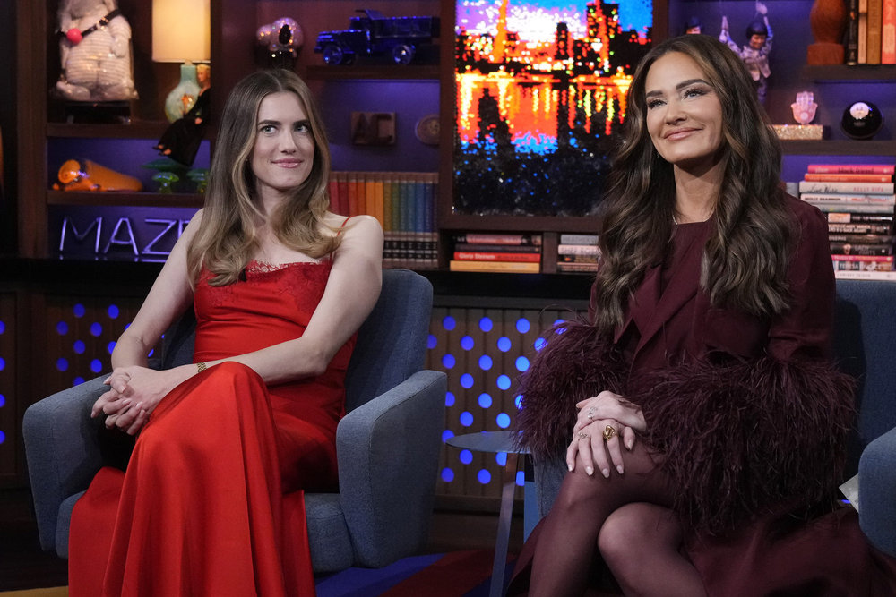 Allison Williams and Meredith Marks on WWHL