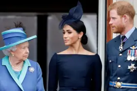 Queen, Prince Harry and Meghan Markle