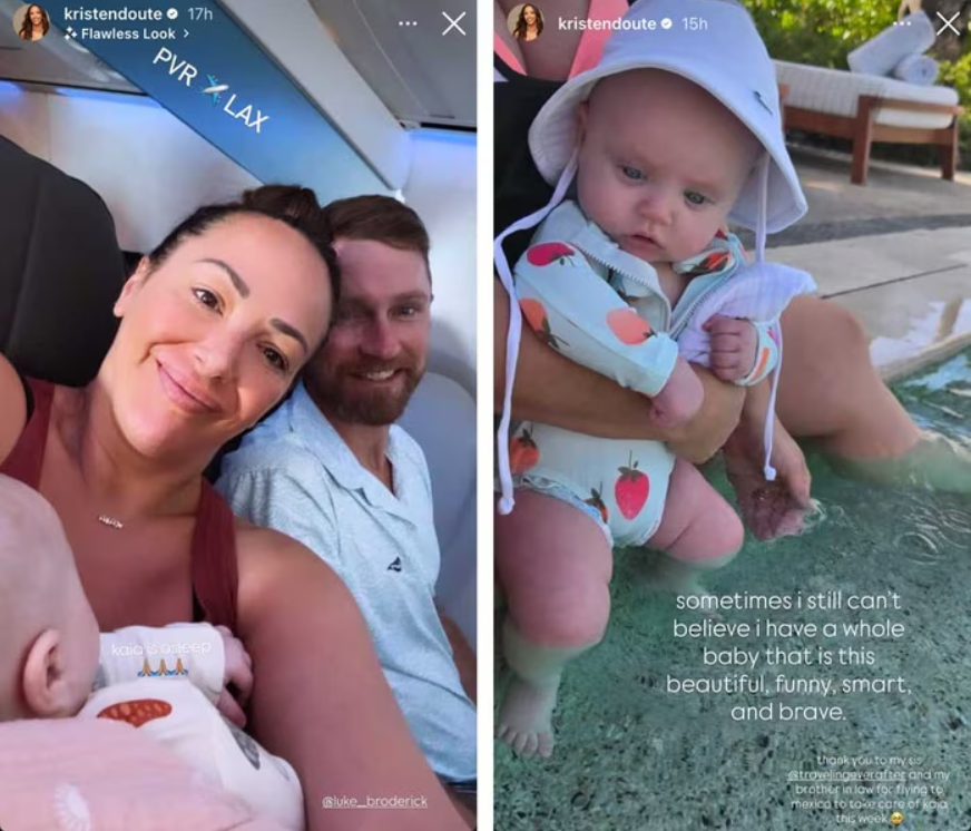 Kristen Doute on vacation with her family