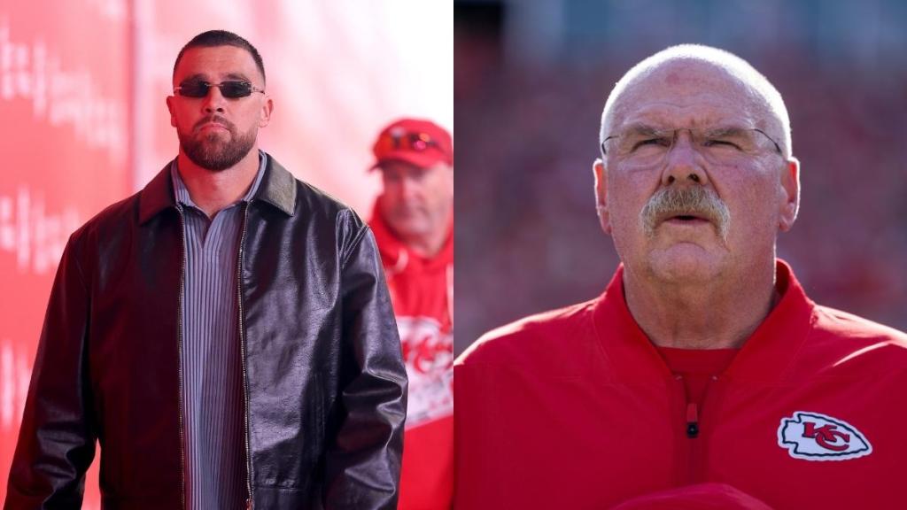 Travis Kelce and Andy Reid