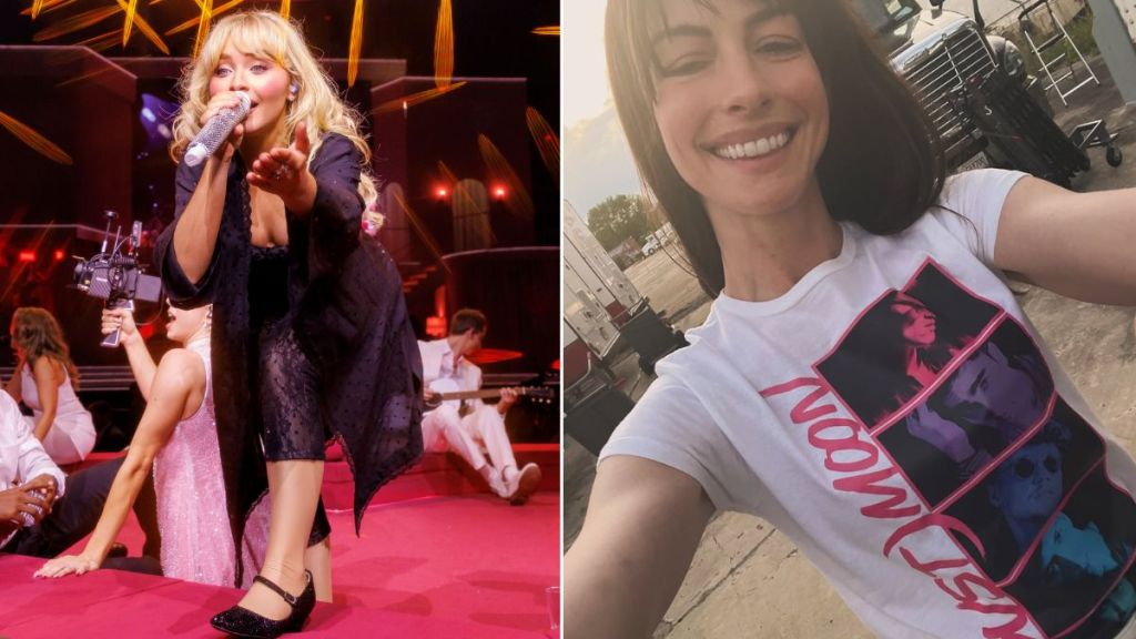 Video: Sabrina Carpenter Arrests Anne Hathaway at NYC Concert
