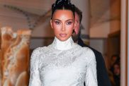 Kim Kardashian in White Lace Dress Is ‘Simple Yet Stunning'
