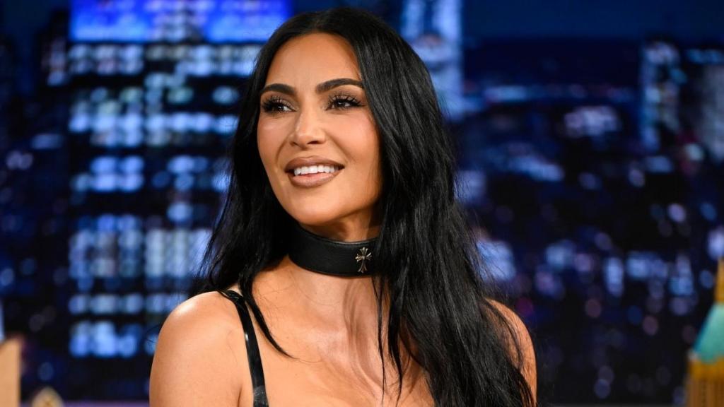 Kim Kardashian Turns Heads in Sheer Crop Top & Skirt Look