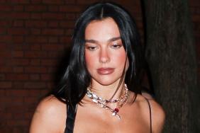 Pop Star Dua Lipa Turns Heads in Sparkling Mini-Dress