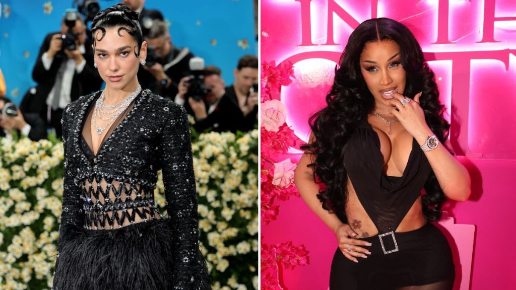 Dua Lipa & Cardi B's Sheer Dresses Are Showstoppers in Their Own Way