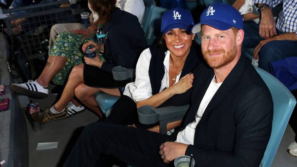 Meghan Markle & Prince Harry Take Date Night Courtside at Dodgers Game