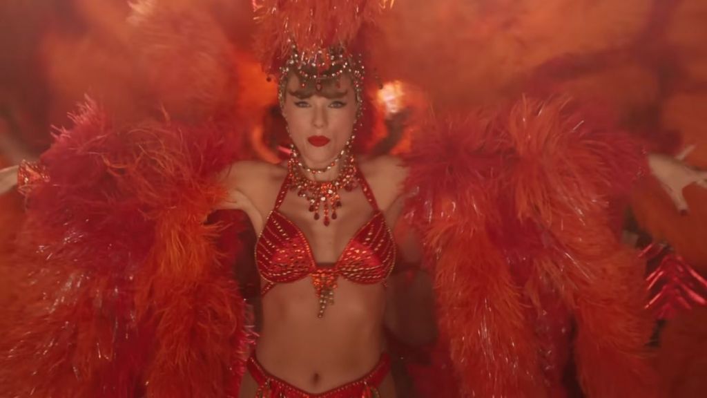 Taylor Swift Is a Complete Showgirl in 'The Fate of Ophelia' BTS Photo