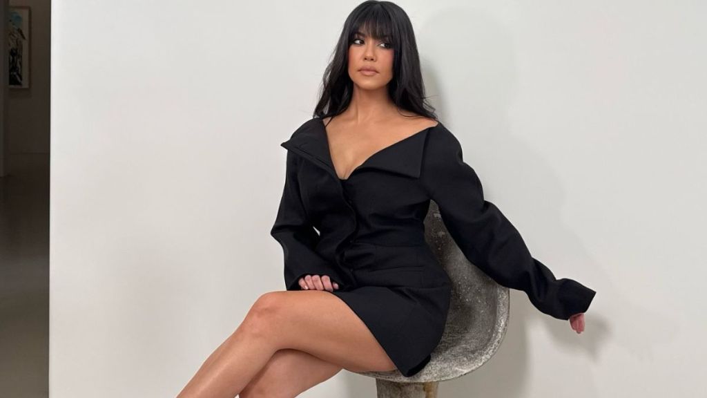 Kourtney Kardashian Takes Her Broom Out for a Ride in Miniskirt in New Photo