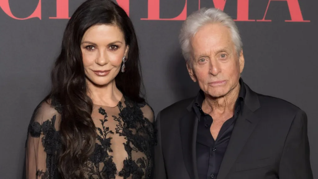 catherine zeta-jones wednesday michael douglas
