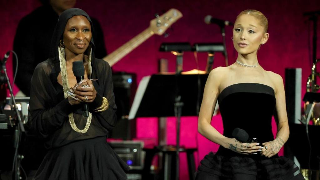 Ariana Grande & Cynthia Erivo Rescue Girl After Drink Spill Incident