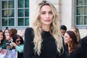 thigh high slit dress paris jackson