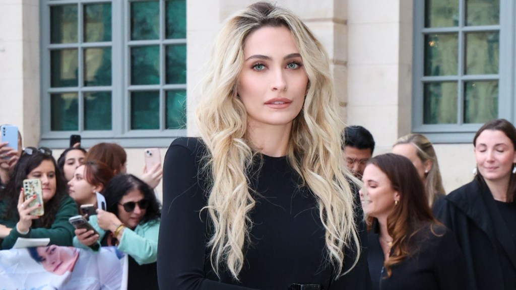thigh high slit dress paris jackson