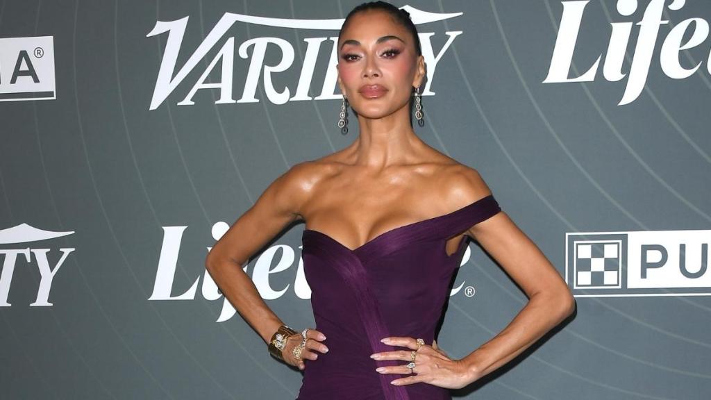 Photos: Nicole Scherzinger's Teal Bikini Look Is Playfully Bold