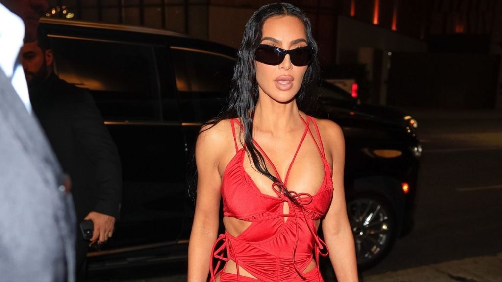 Kim Kardashian's Backless Red Dress Heats Things Up