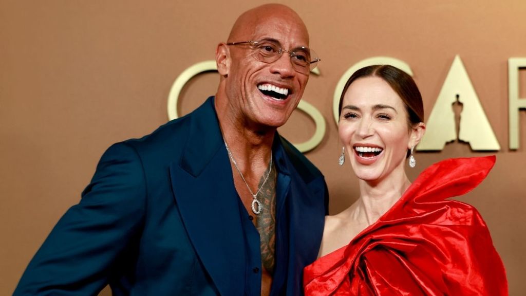 Emily Blunt Calls Dwayne Johnson Her 'Enormous Crash Mat'
