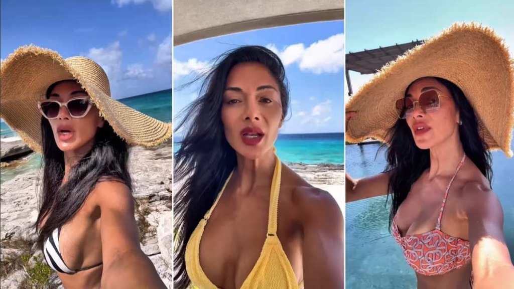 Nicole Scherzinger’s Bikini Poses Are Off-The-Charts Wild in Pics