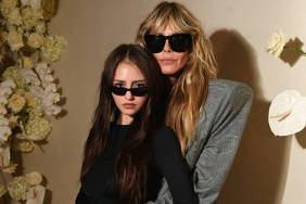 Heidi Klum & Daughter Leni Klum Twin in Lace Lingerie for Photos