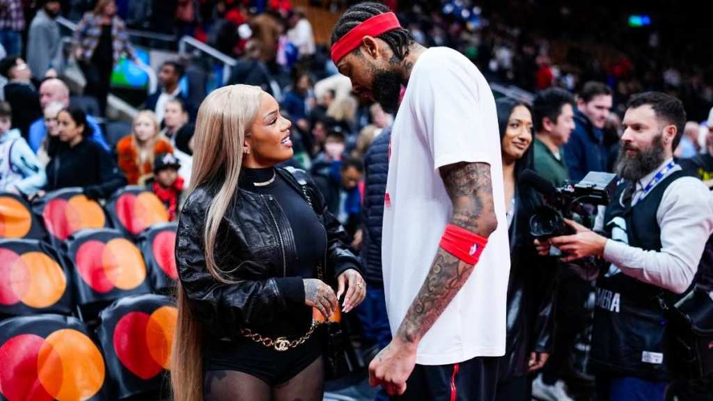 GloRilla Shows up Courtside in Flirty Micro Shorts & Sheer Tights