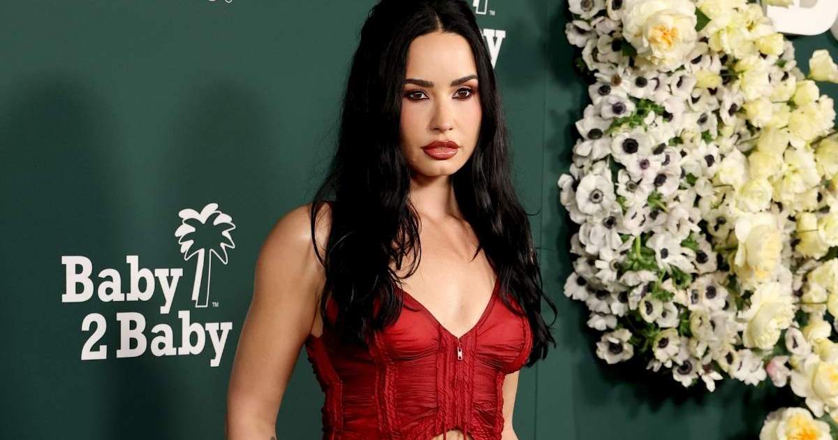 Demi Lovato in Red Dress Has Fans Saying ‘Face Card Never…