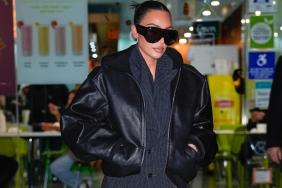 Photos: Kim Kardashian's Black Leather Look Is Truly Chic