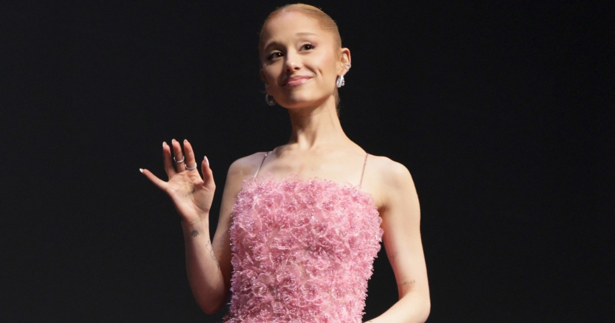 Ariana Grande Turns Heads in Backless Glittery Dress