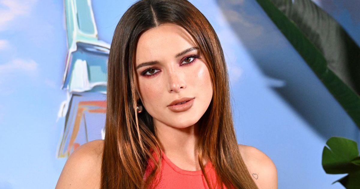 Bella Thorne Turns Heads in Red Dress With Keyhole Cut