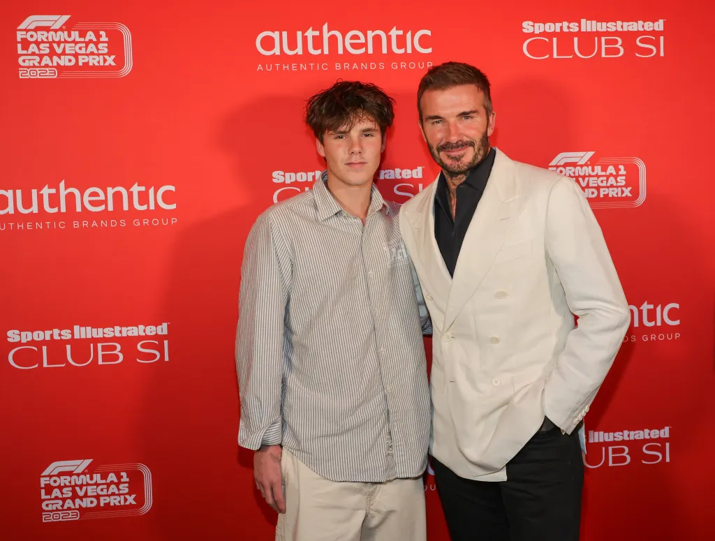 Cruz and David Beckham