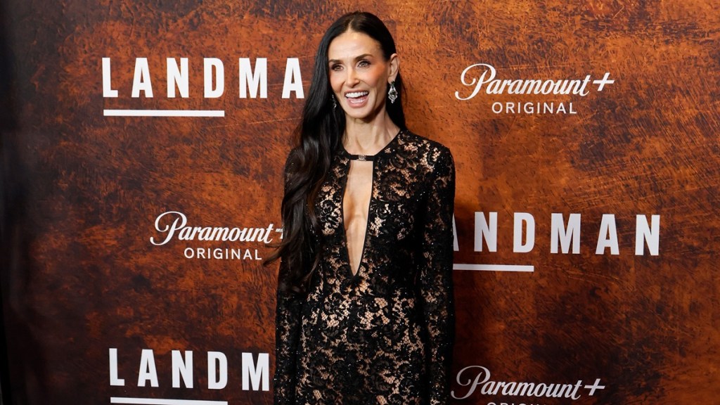 Demi Moore Turns Heads in Sheer Lace Outfit