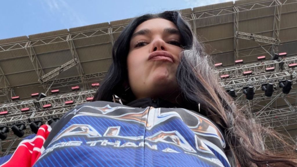 Dua Lipa Turns Heads in Low-Angle Selfie in Jeans
