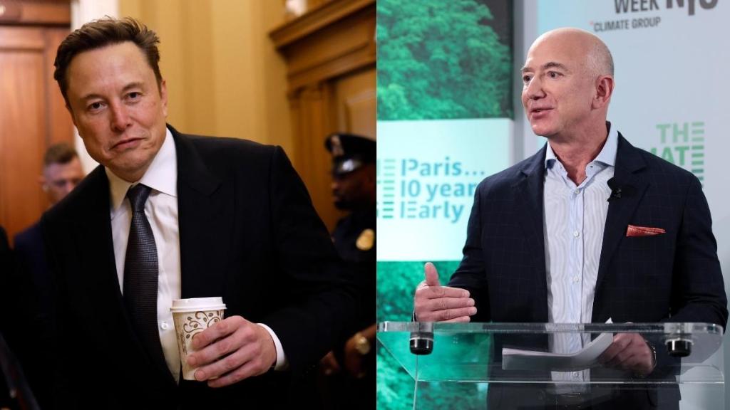 Elon Musk Jeff Bezos