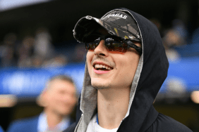 Timothée Chalamet Shows Off Toned Midriff in Just Jacket