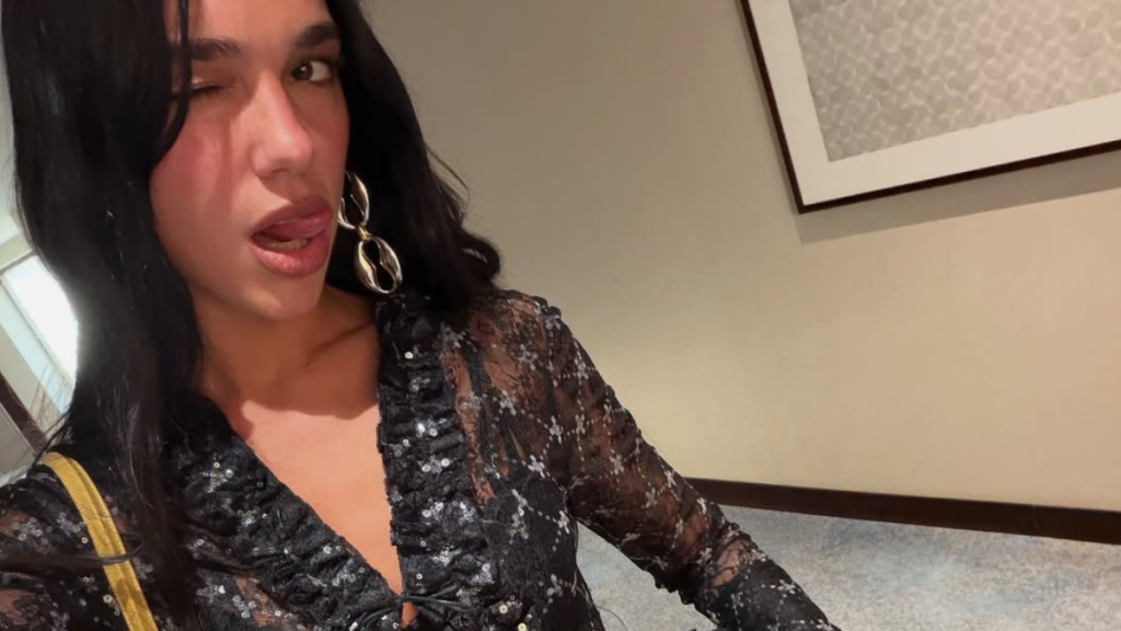 Dua Lipa Wearing Mini-Skirt Is Impossible to Ignore