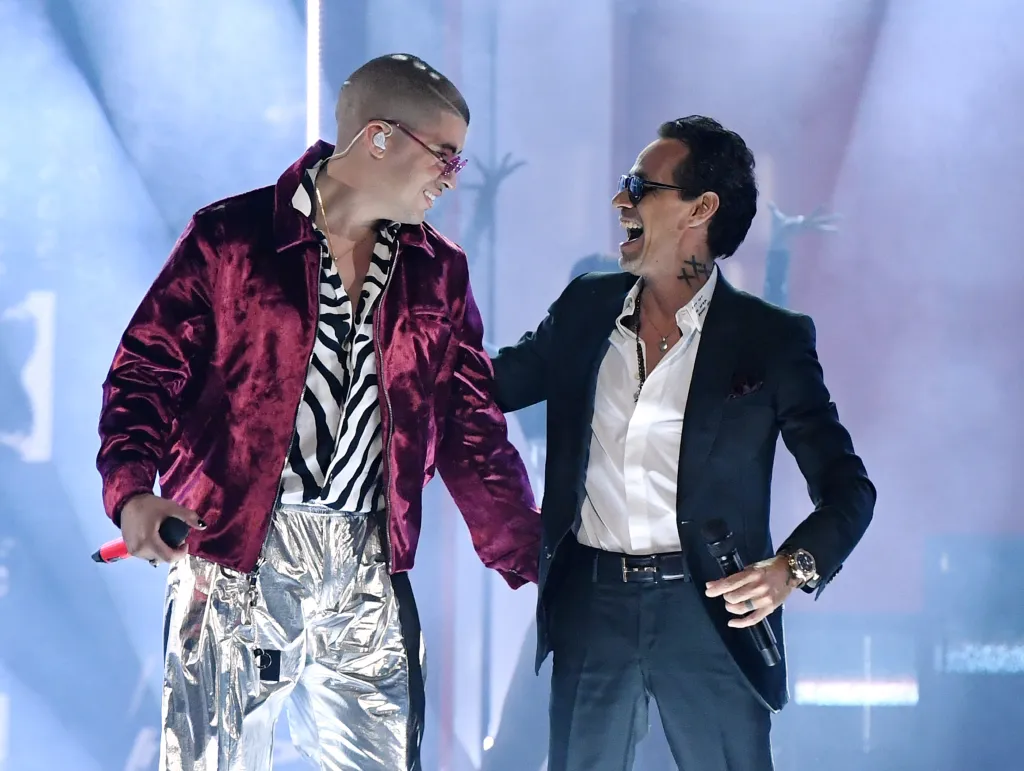 Bad Bunny and Marc Anthony