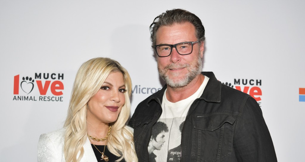Tori Spelling with her ex Dean