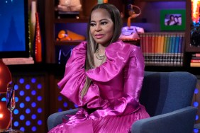 Mary Cosby in a pink dress on Watch What Happens Live