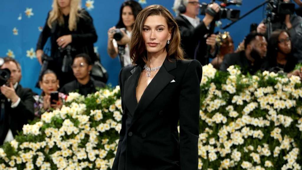 Hailey Bieber Wows in Saint Laurent Fits for GQ Cover Shoot