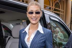 Bella Hadid Wows in Mini Coatdress That's as Old as Her