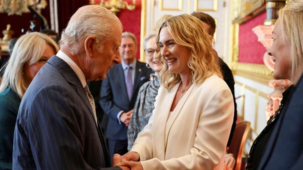 Kate Winslet Almost Met King Charles in 'Transparent Lace' Outfit