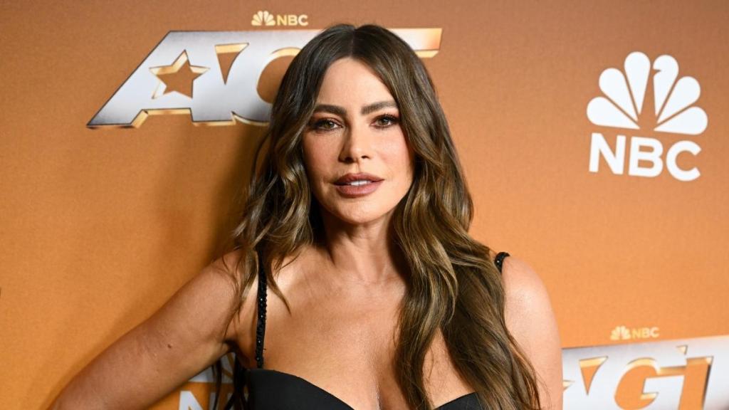 Sofia Vergara Dons Lacy Top With Bold Neckline in New Photos