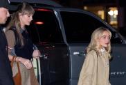 Taylor Swift & Sabrina Carpenter Keep It Chic for Girls' Night Out