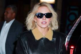 Sydney Sweeney Keeps It Edgy in Leather Shorts & Jacket