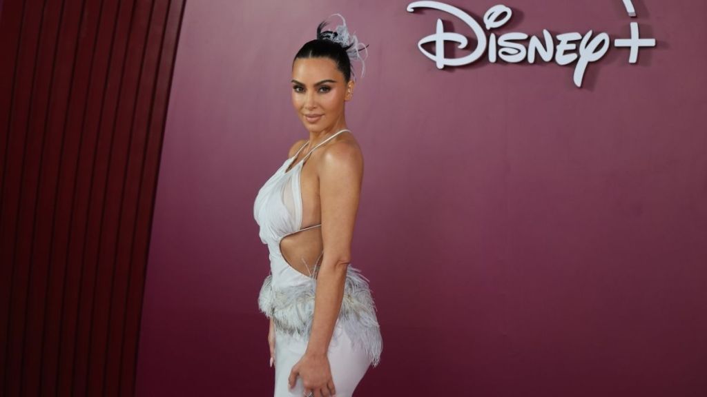 Kim Kardashian's All-White Outfit Is Covered in Safety Pins